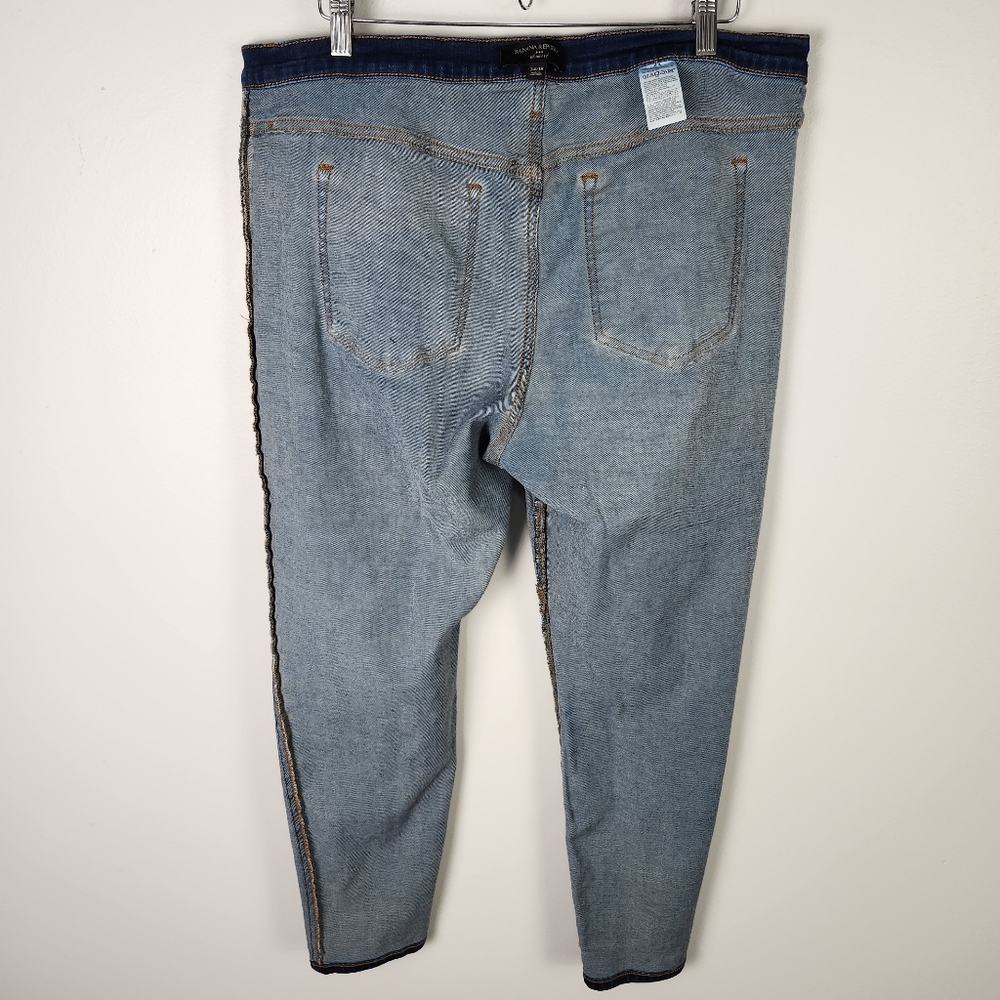EUC Banana Republic Dark‎ Wash Skinny Leg Slim Fit Jeans Size 31/18 #0568 - Picture 13 of 15
